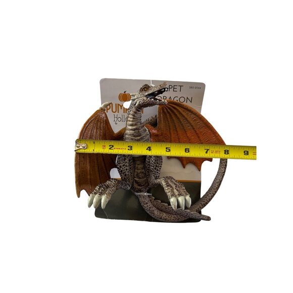 Pumpkin Hollow Pet Dragon Figurine Decor Mythical Adventure - Picture 4 of 4